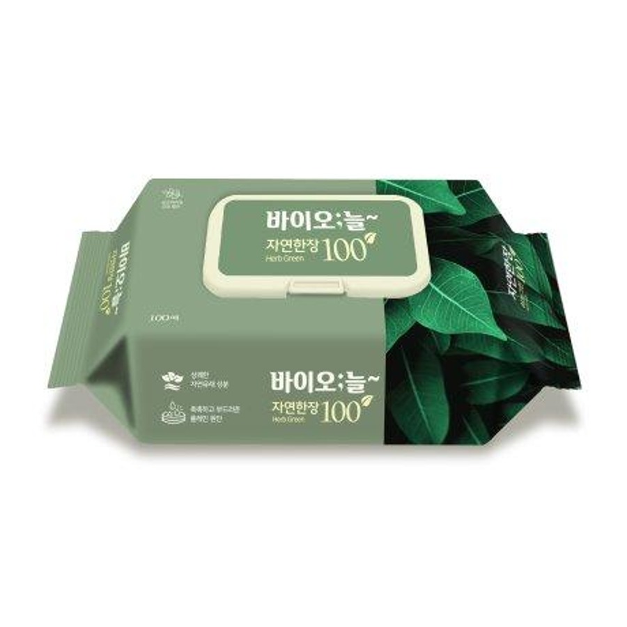 바이오늘 자연한장 허브그린 (100매 / 30팩)